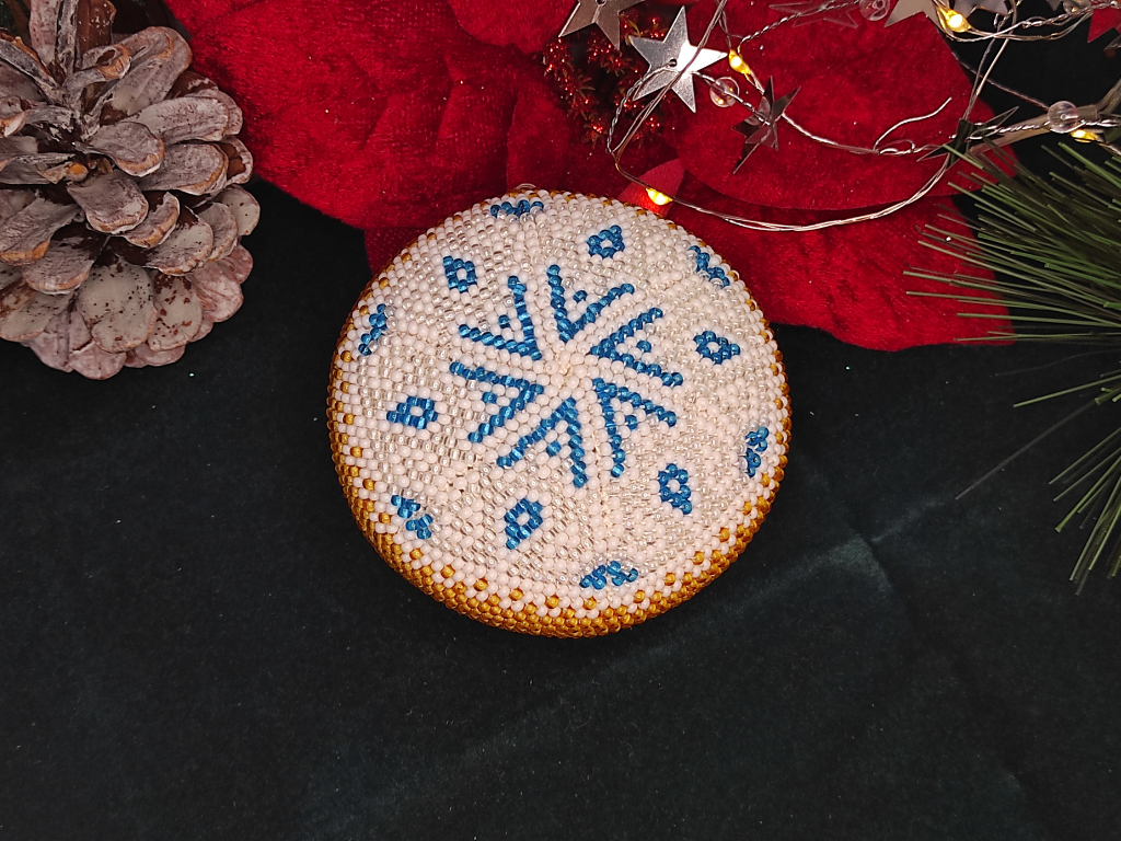 Háčkovaná korálková mandala – Obrázok 6